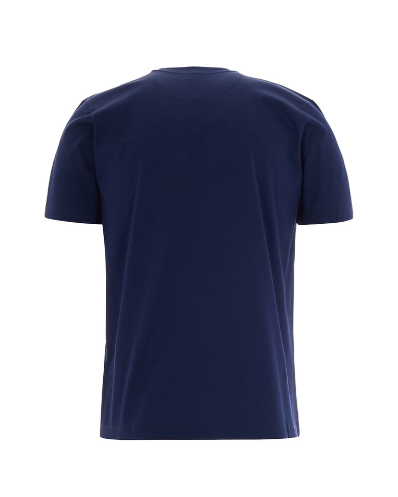 t-shirt jersey shark embroidery blue by Selfnex
