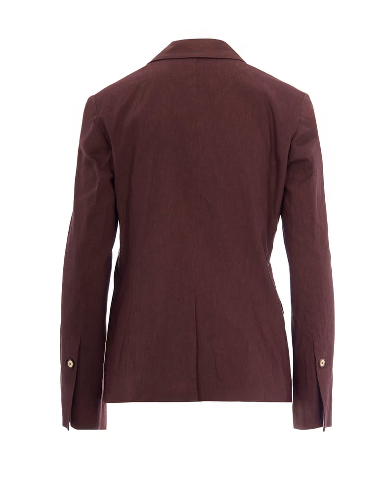 linen jacket freda brown by Selfnex
