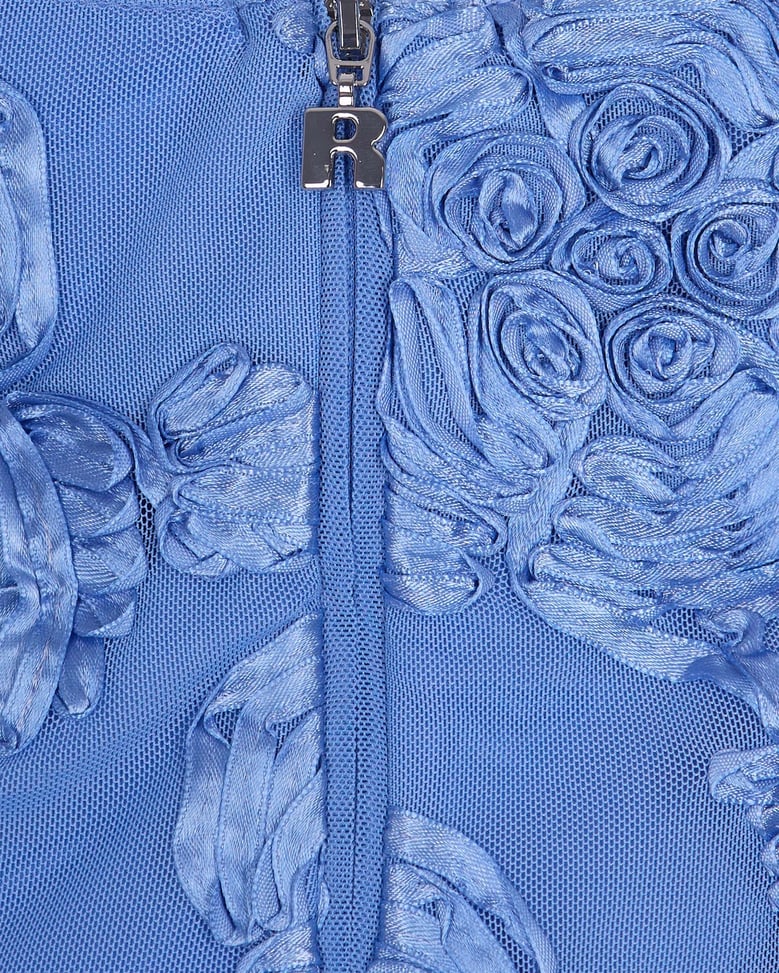 dress beaded halterneck hydrangea blue by Selfnex