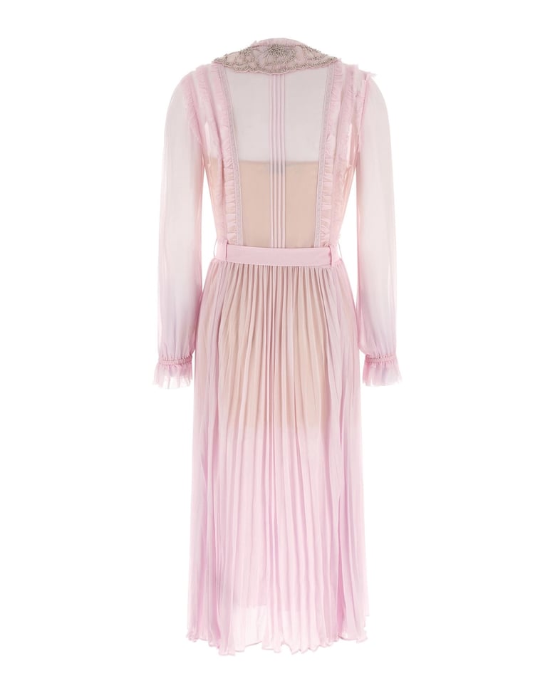 midi shirt dress pink by Selfnex