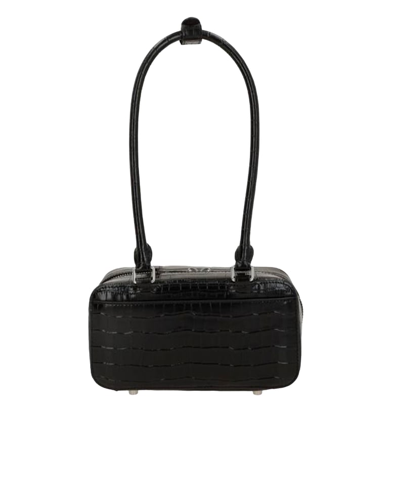 shoulder bag crocodile-effect black by Selfnex