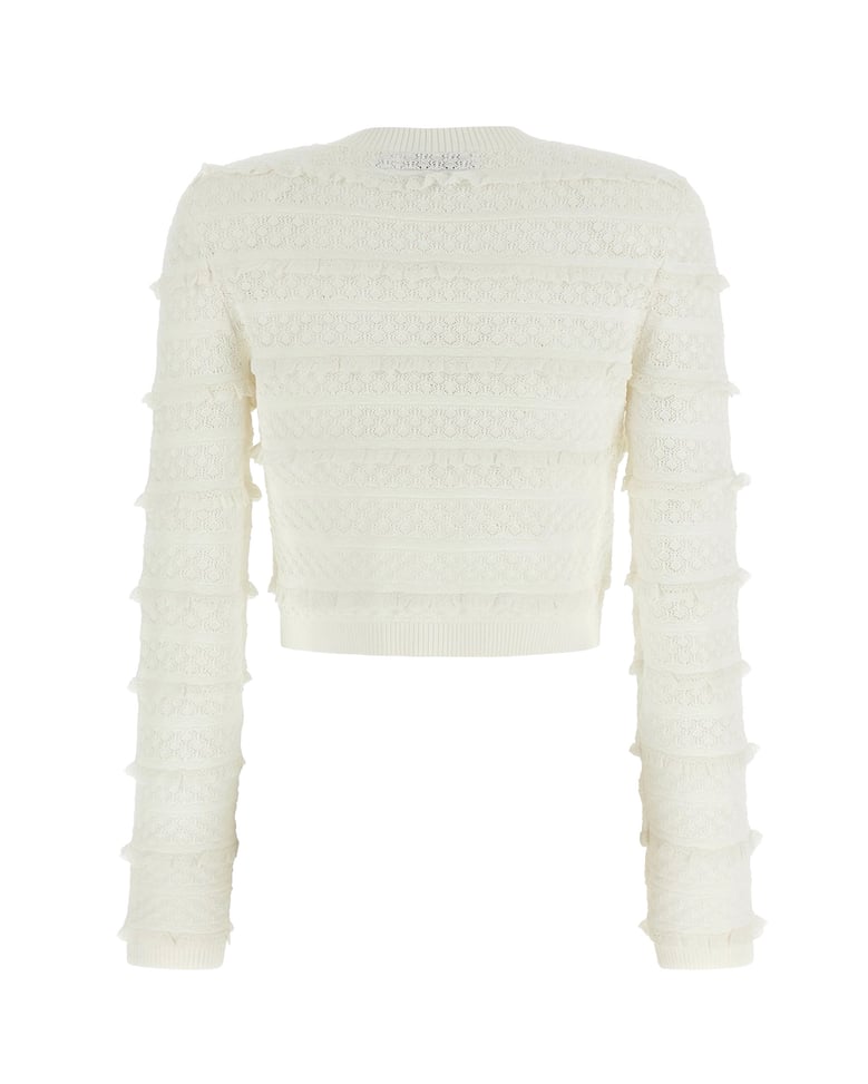 cardigan operato white by Selfnex