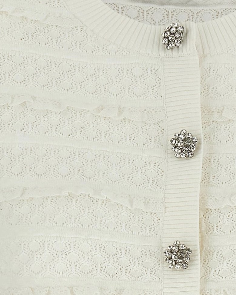 cardigan operato white by Selfnex