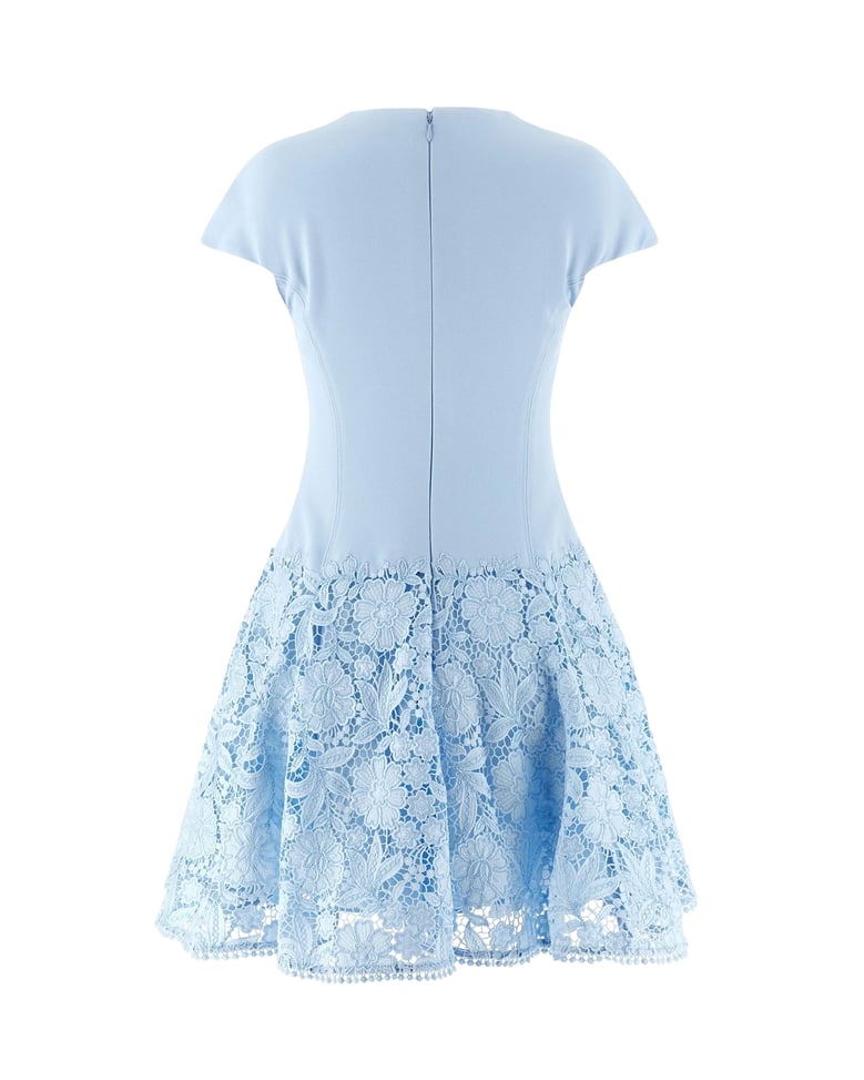 dress macramé lace blue by Selfnex