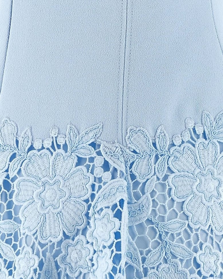 dress macramé lace blue by Selfnex