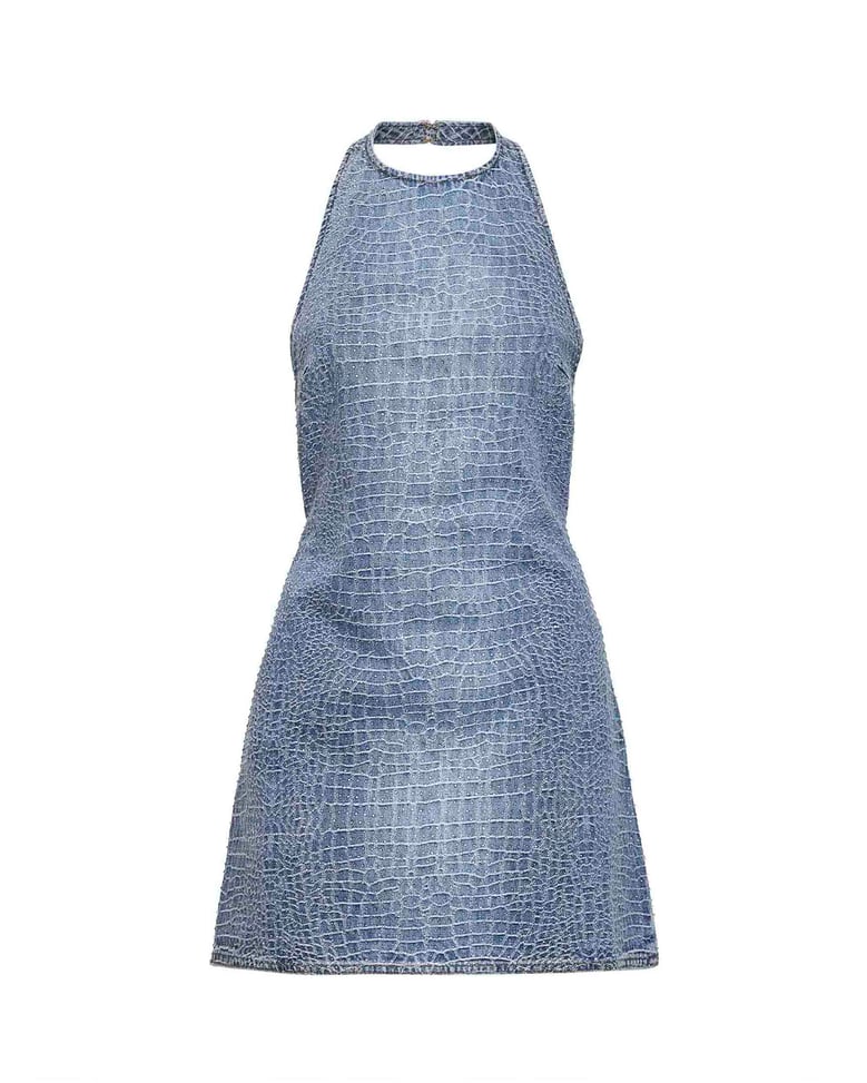 mini denim dress blue by Selfnex