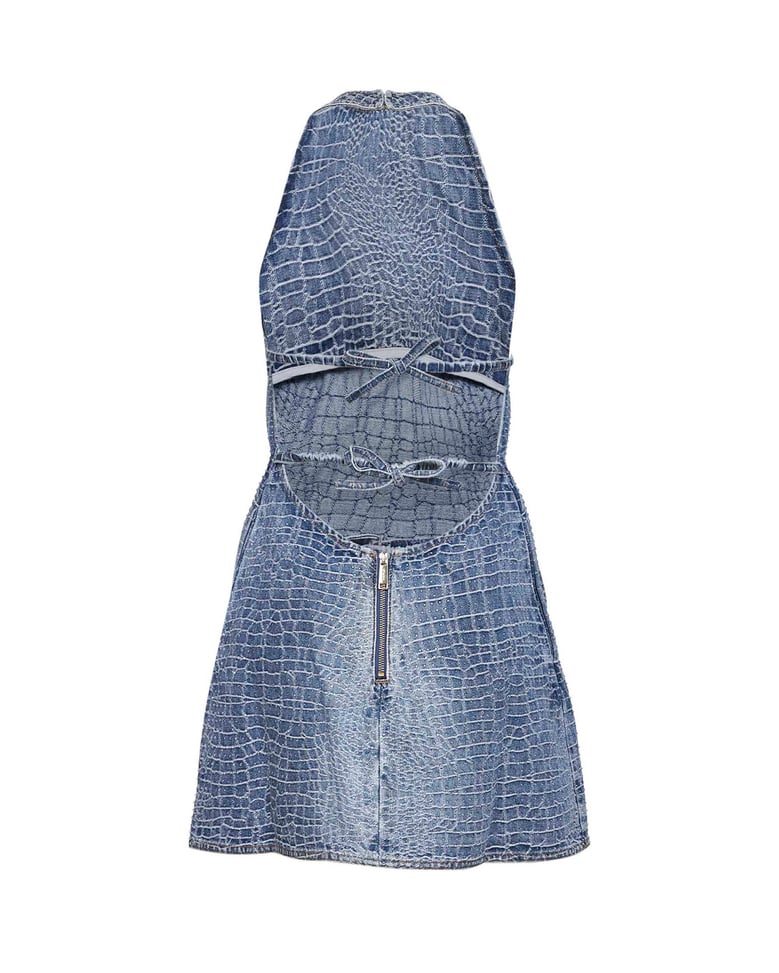mini denim dress blue by Selfnex