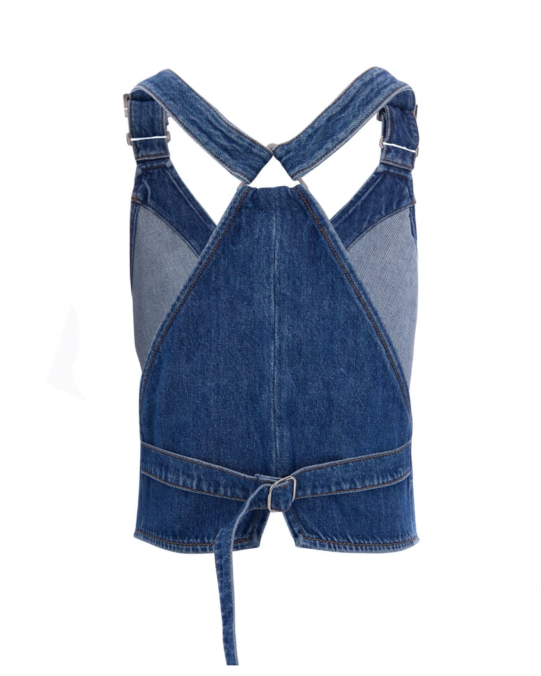 denim gilet night blue by Selfnex