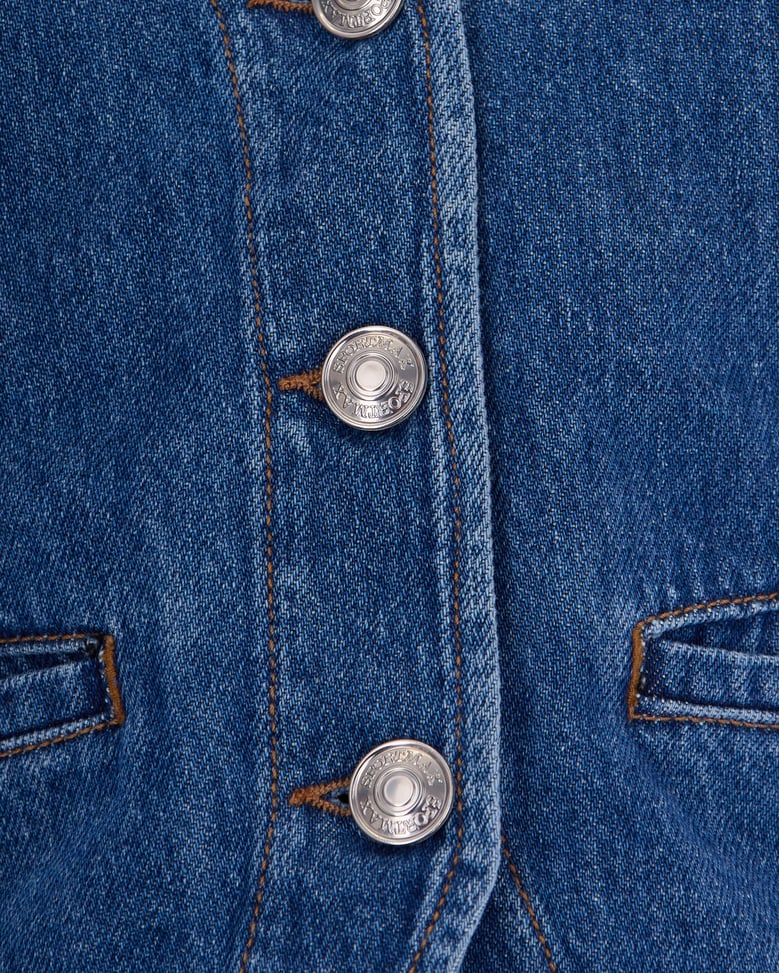 denim gilet night blue by Selfnex