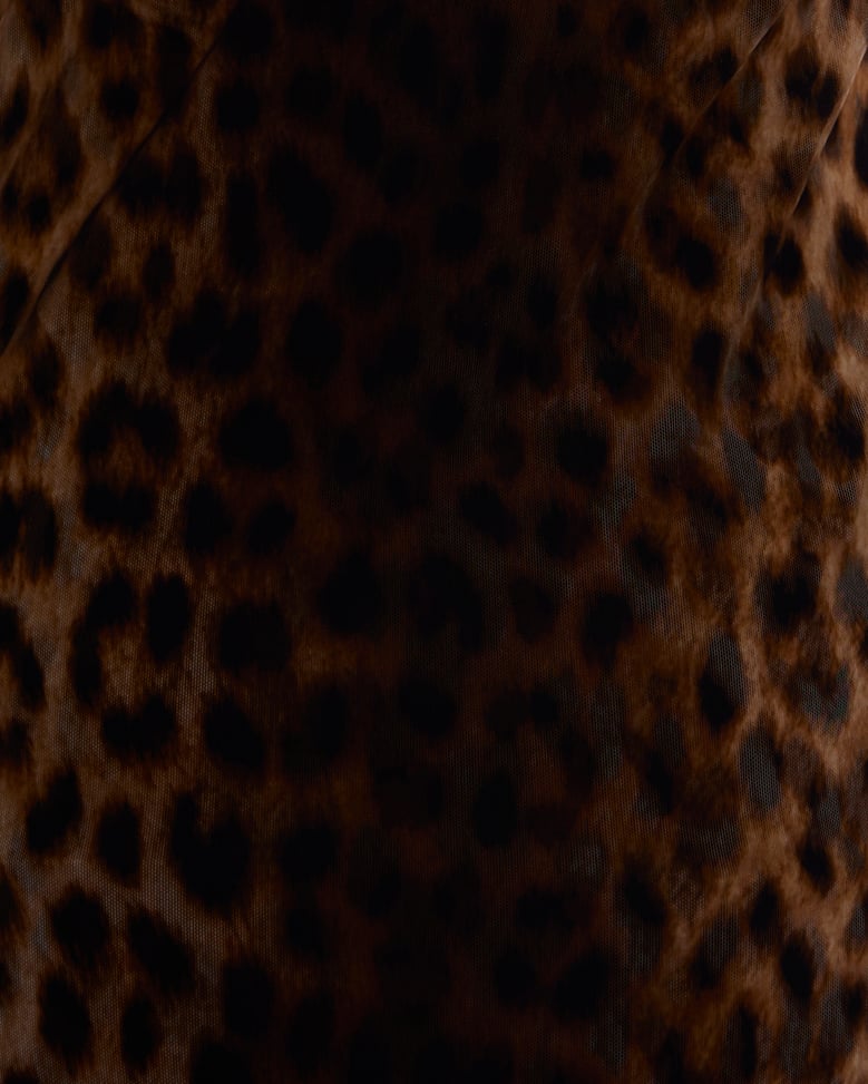 dress animal-print tulle brown/beige by Selfnex