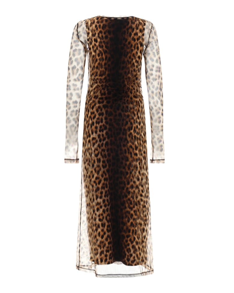 dress animal-print tulle brown/beige by Selfnex