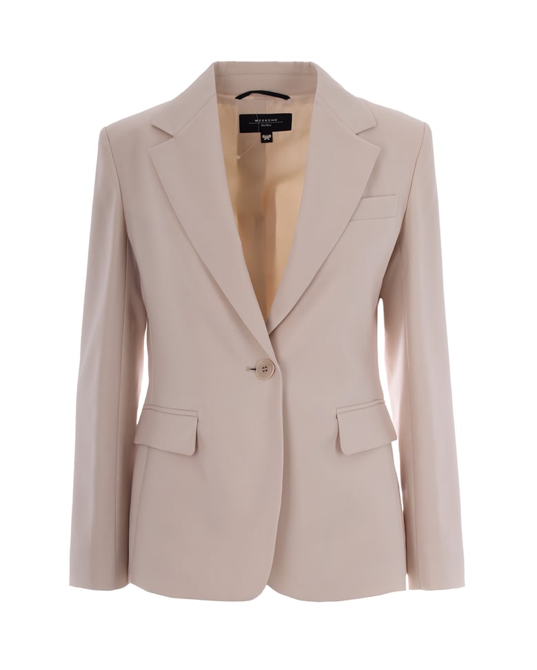blazer single-breasted wool sand by Selfnex