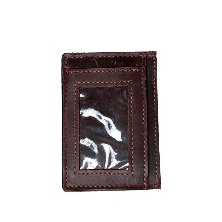 card holder wallet in walnut by Selfnex