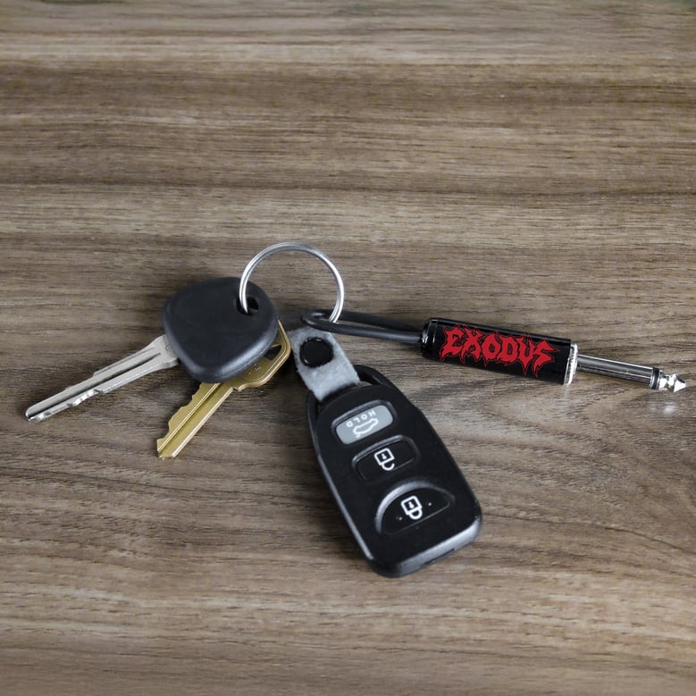 exodus logo guitar plug keychain by Selfnex