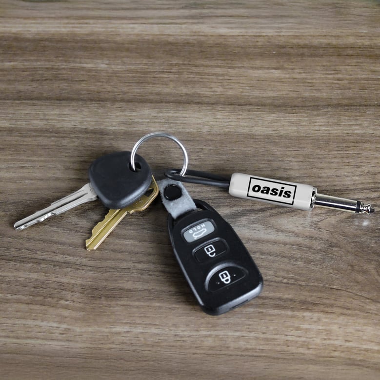 oasis logo guitar plug keychain by Selfnex