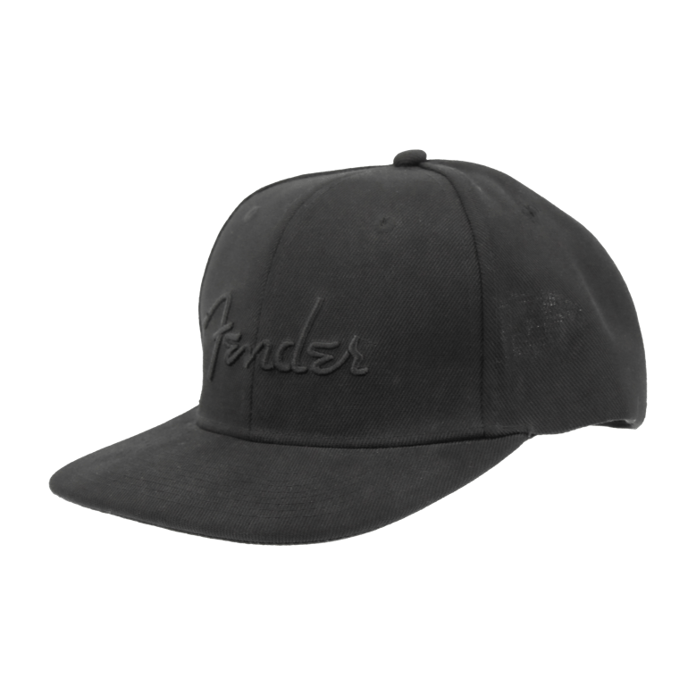 fender black flat bill hat by Selfnex